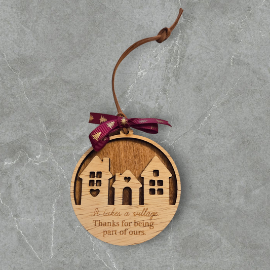it takes a village ornament teacher appreciation gift