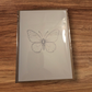 textured watercolor paper butterfly blank card