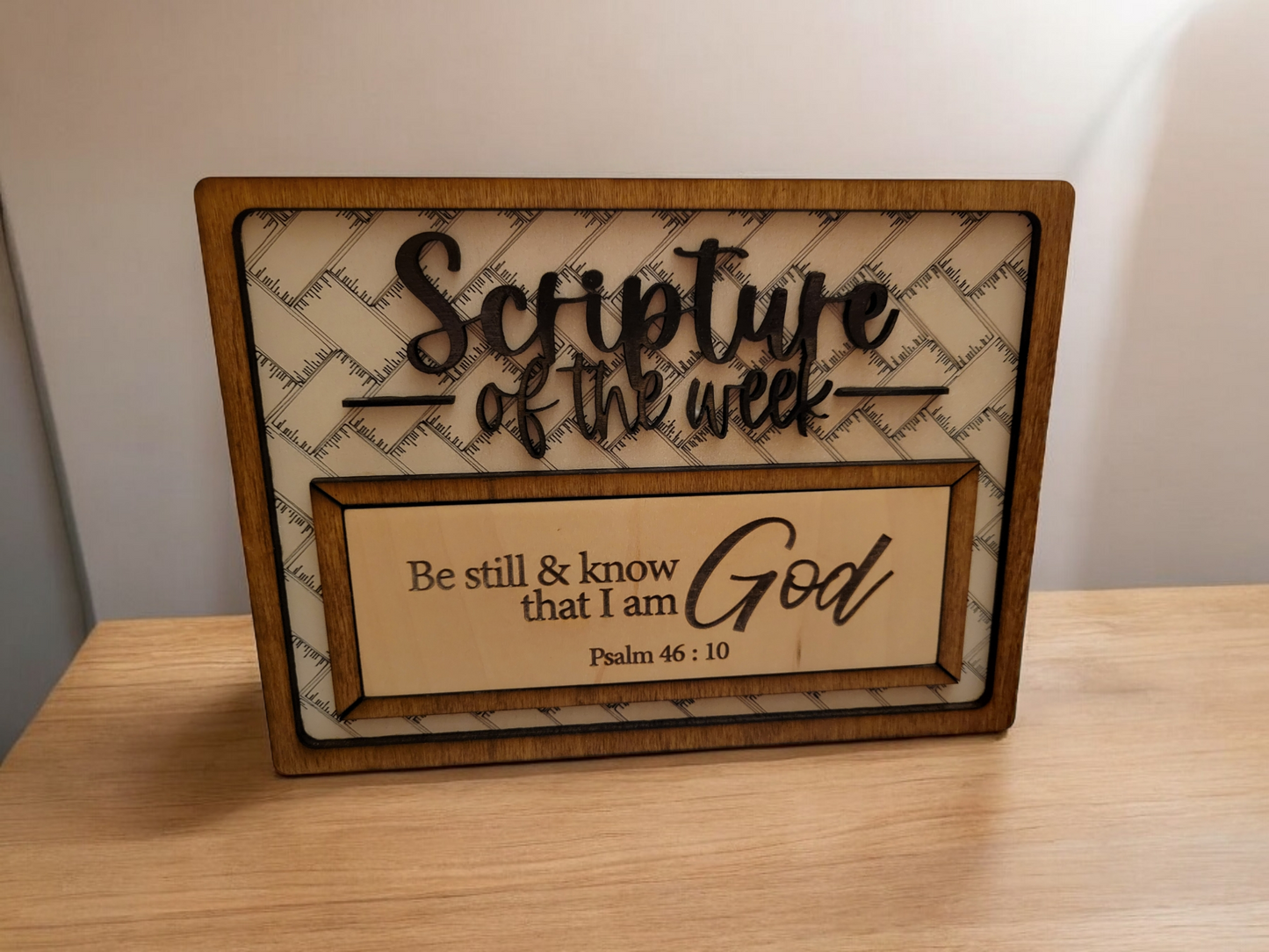 Interchangeable Scripture Sign