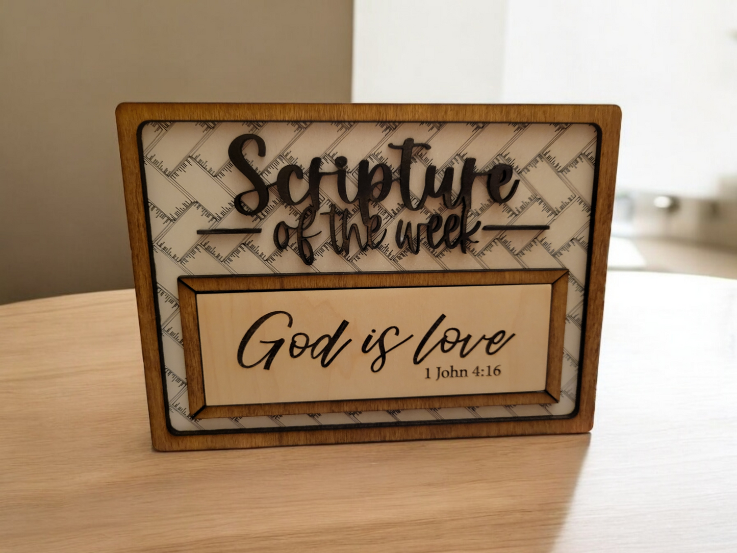 Interchangeable Scripture Sign