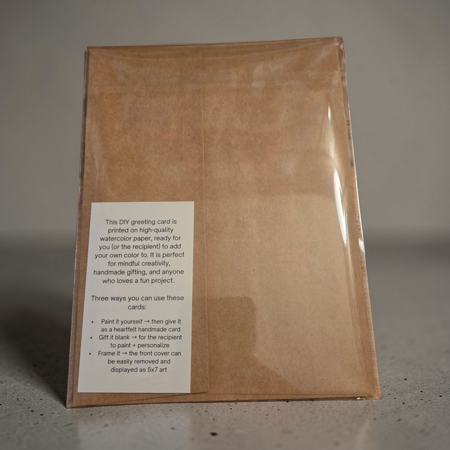 hand sketched illustration art card