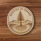 Rooted in Idaho Magnet – Tree with Mountain Roots