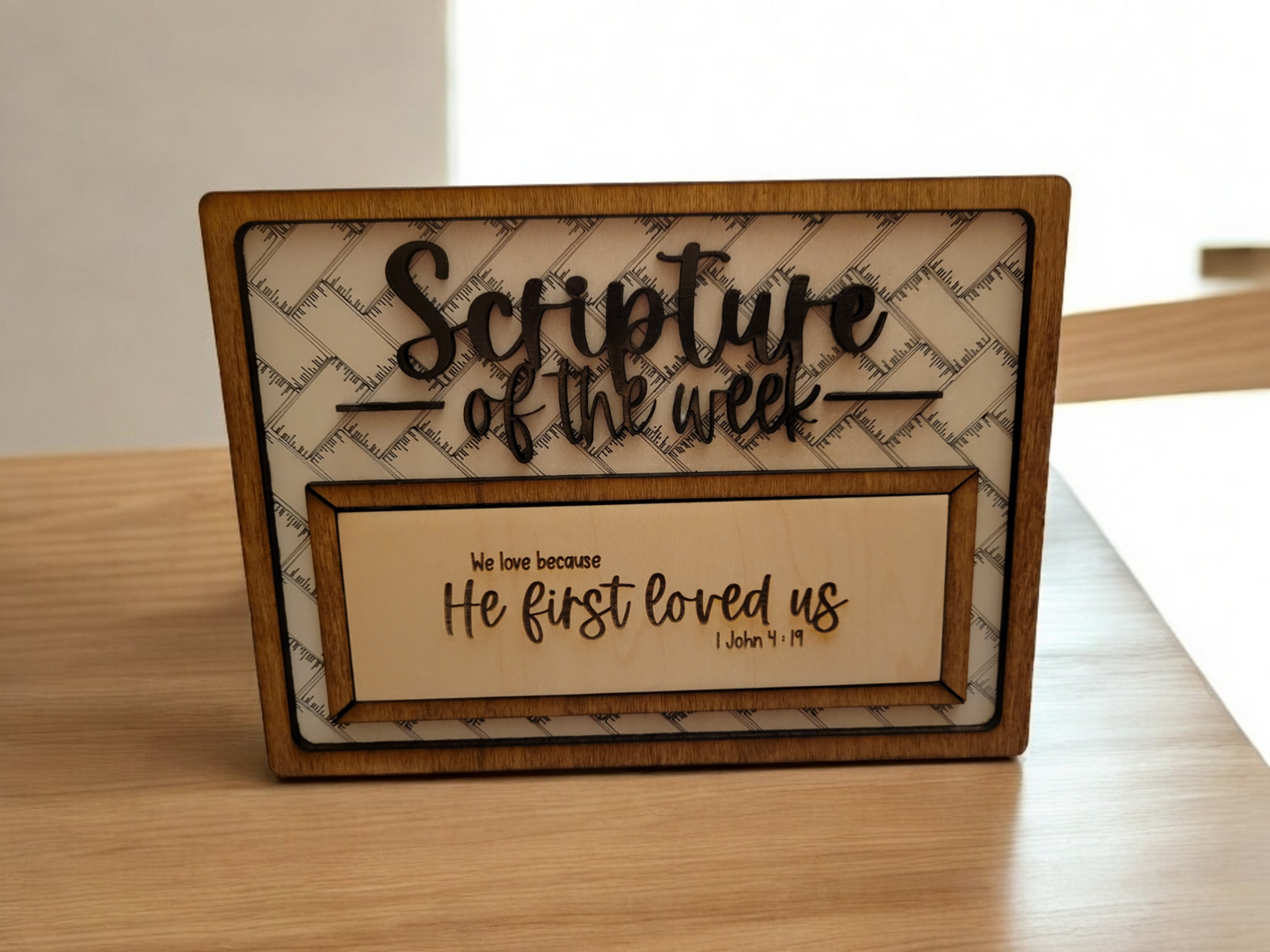 Interchangeable Scripture Sign