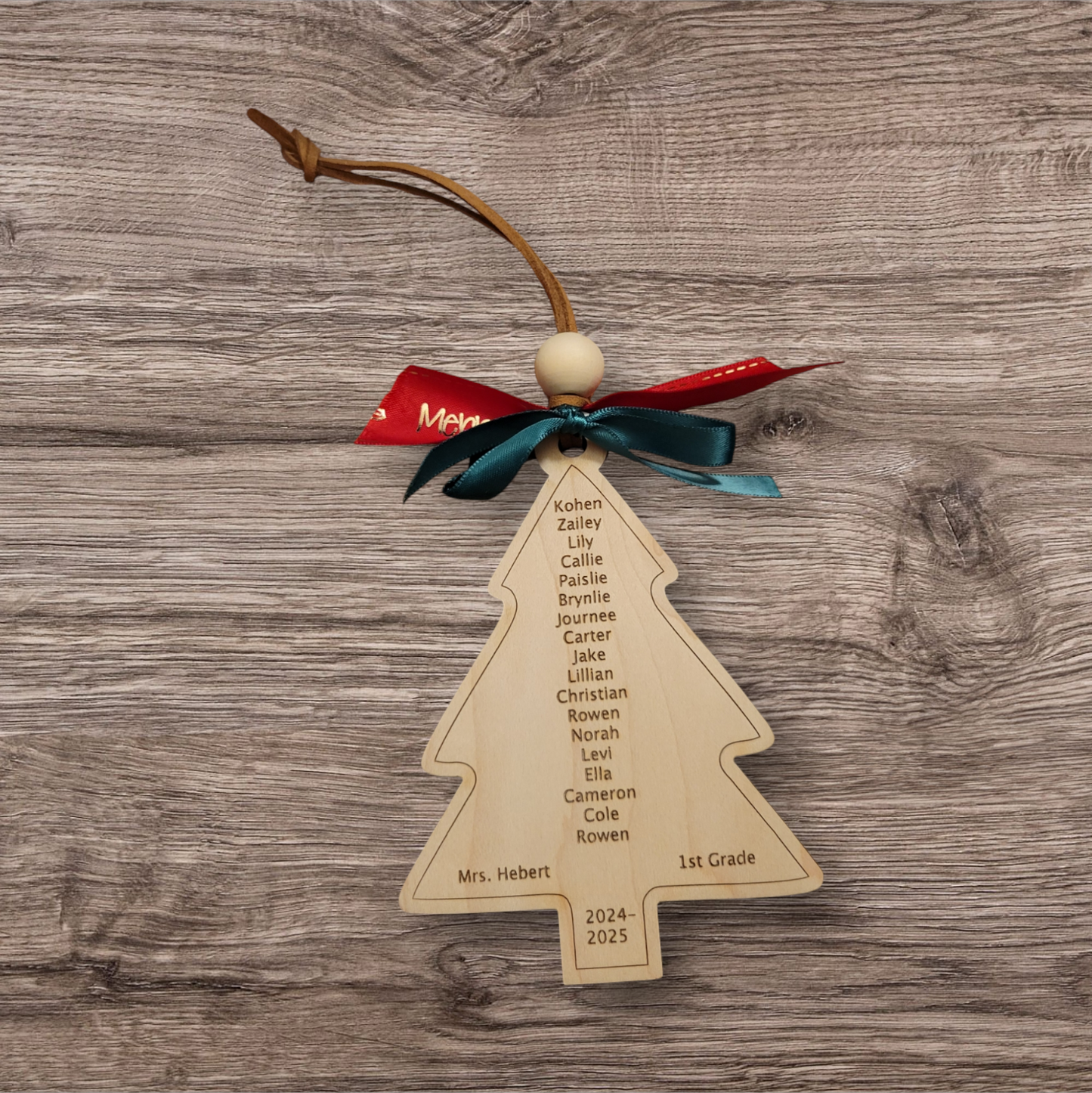 Custom Teacher Classroom Ornament