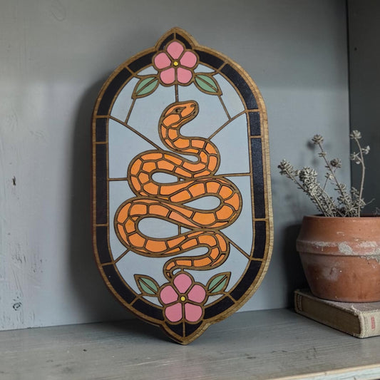 Stained Glass Wood Sign Painting Night | October 7 at Restoration Candle Co.