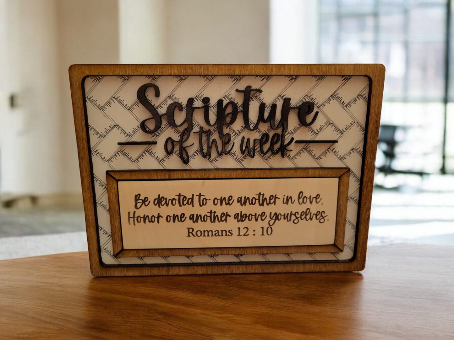 Interchangeable Scripture Sign