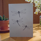 paint your own watercolor greeting card dragonflies 5x7