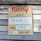 Personalized First/Last Day of School Sign
