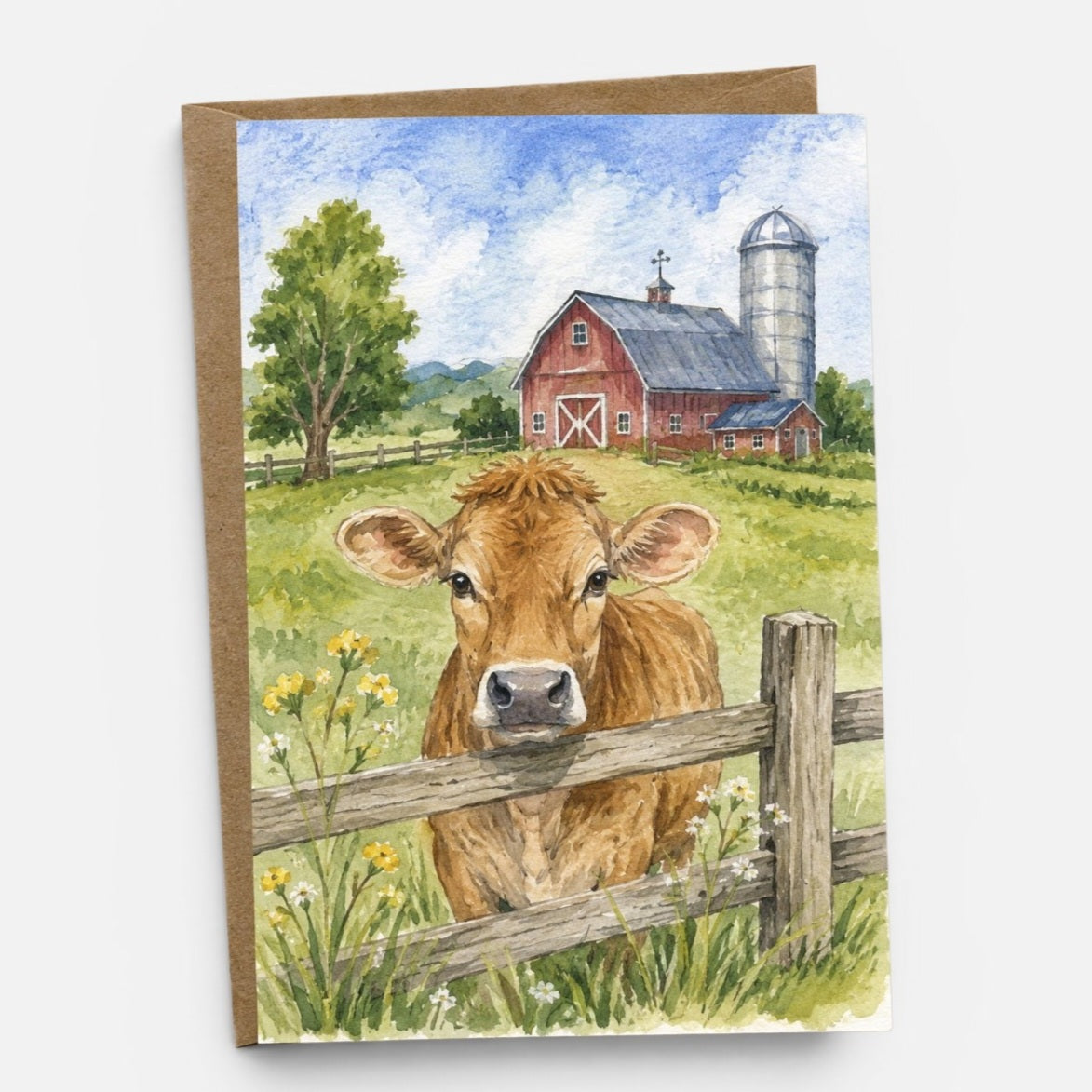 Gertrude Watercolor Greeting Card