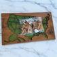 U.S. State Puzzle Map Sign