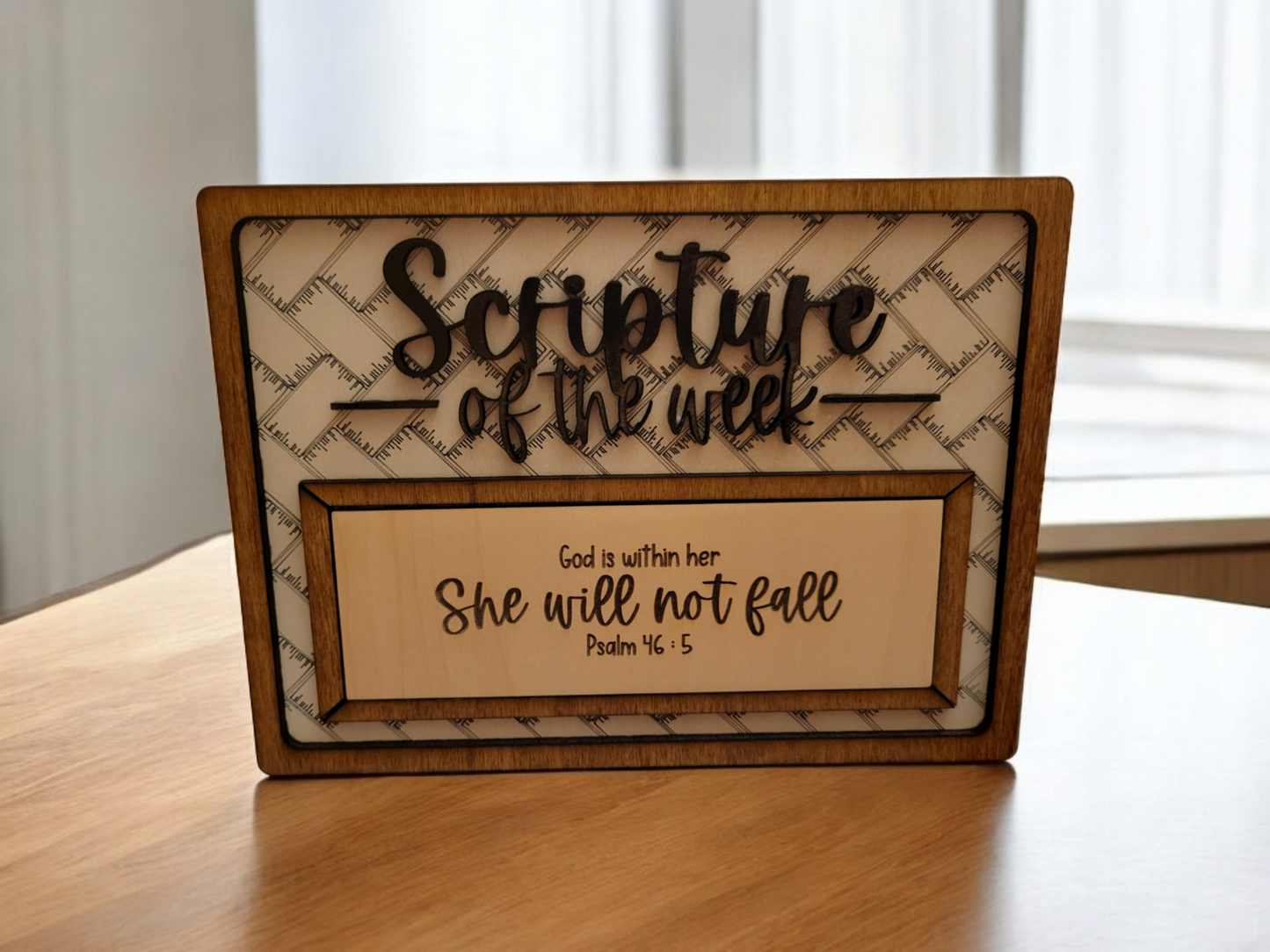 Interchangeable Scripture Sign