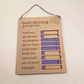 Kids Morning Routine Chart Sign | 8x10 Sliding Chore Board