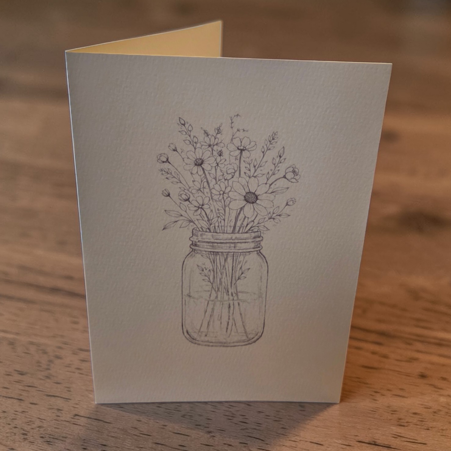 botanical art greeting card textured watercolor paper