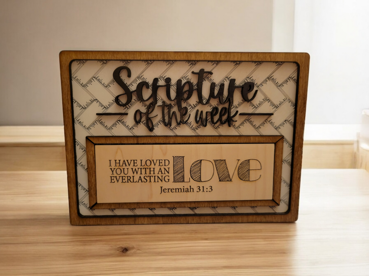 Interchangeable Scripture Sign