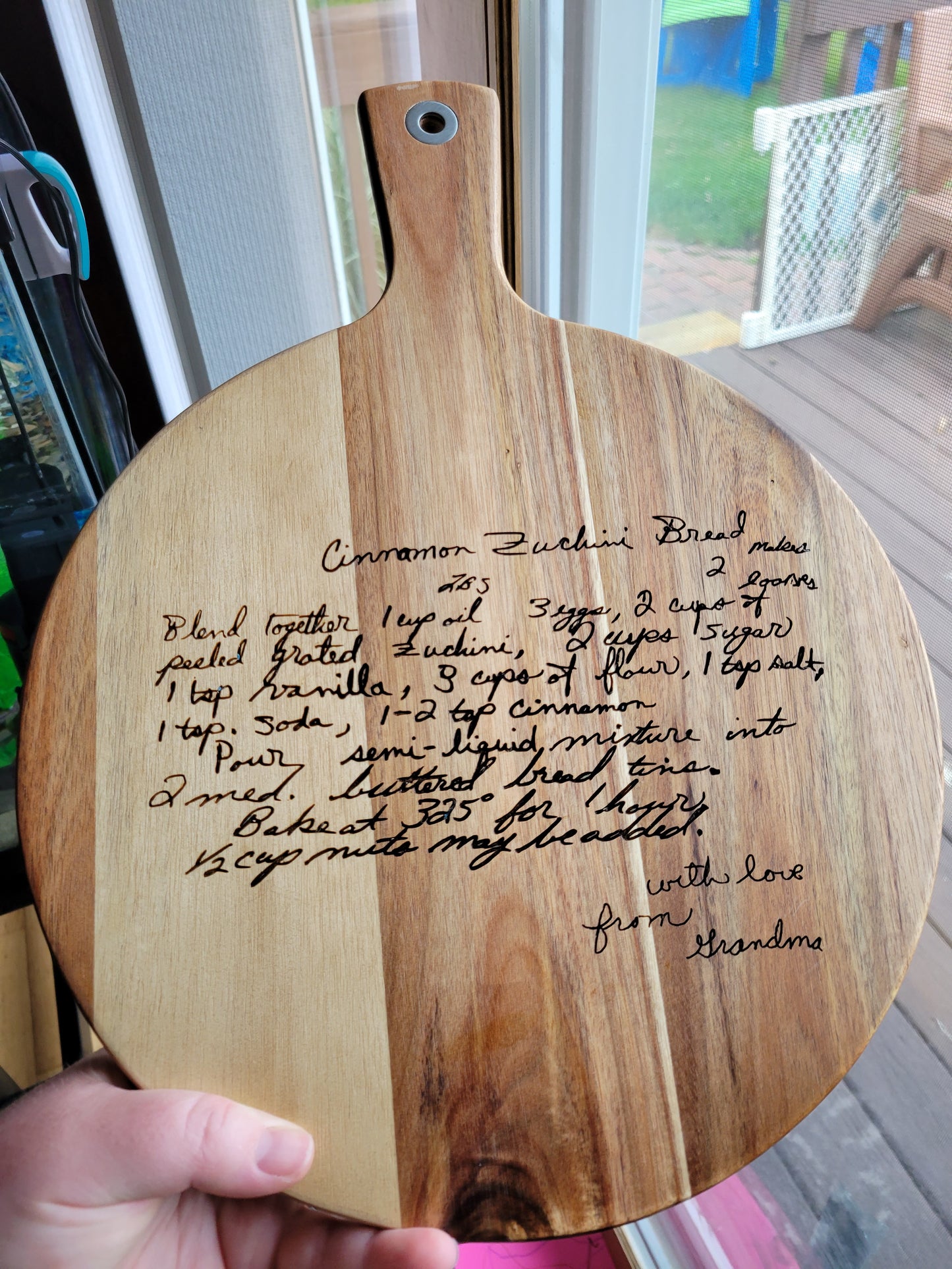 Personalized Cutting Board for the Best Grandma Ever! - The