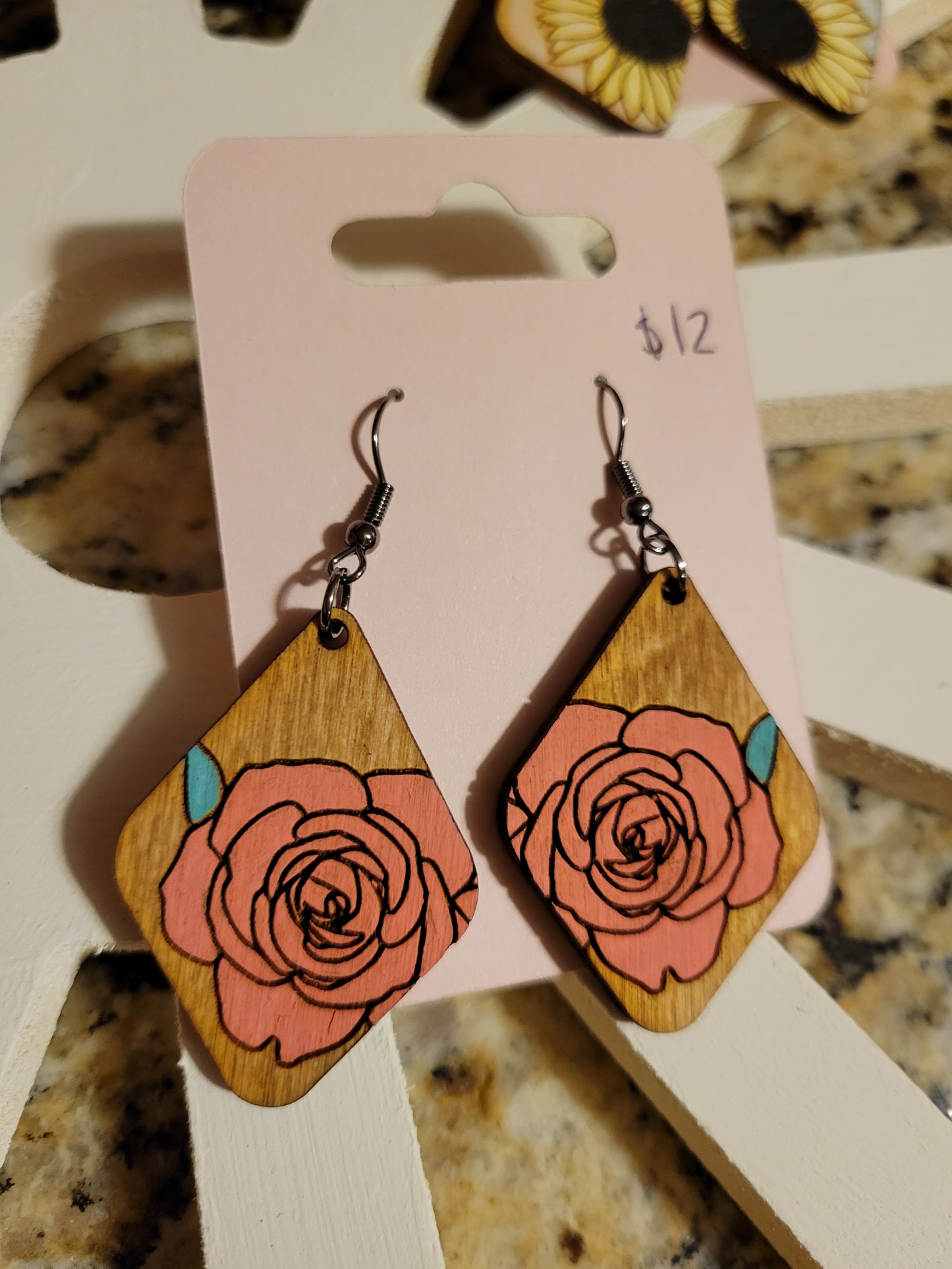 Rose Earrings