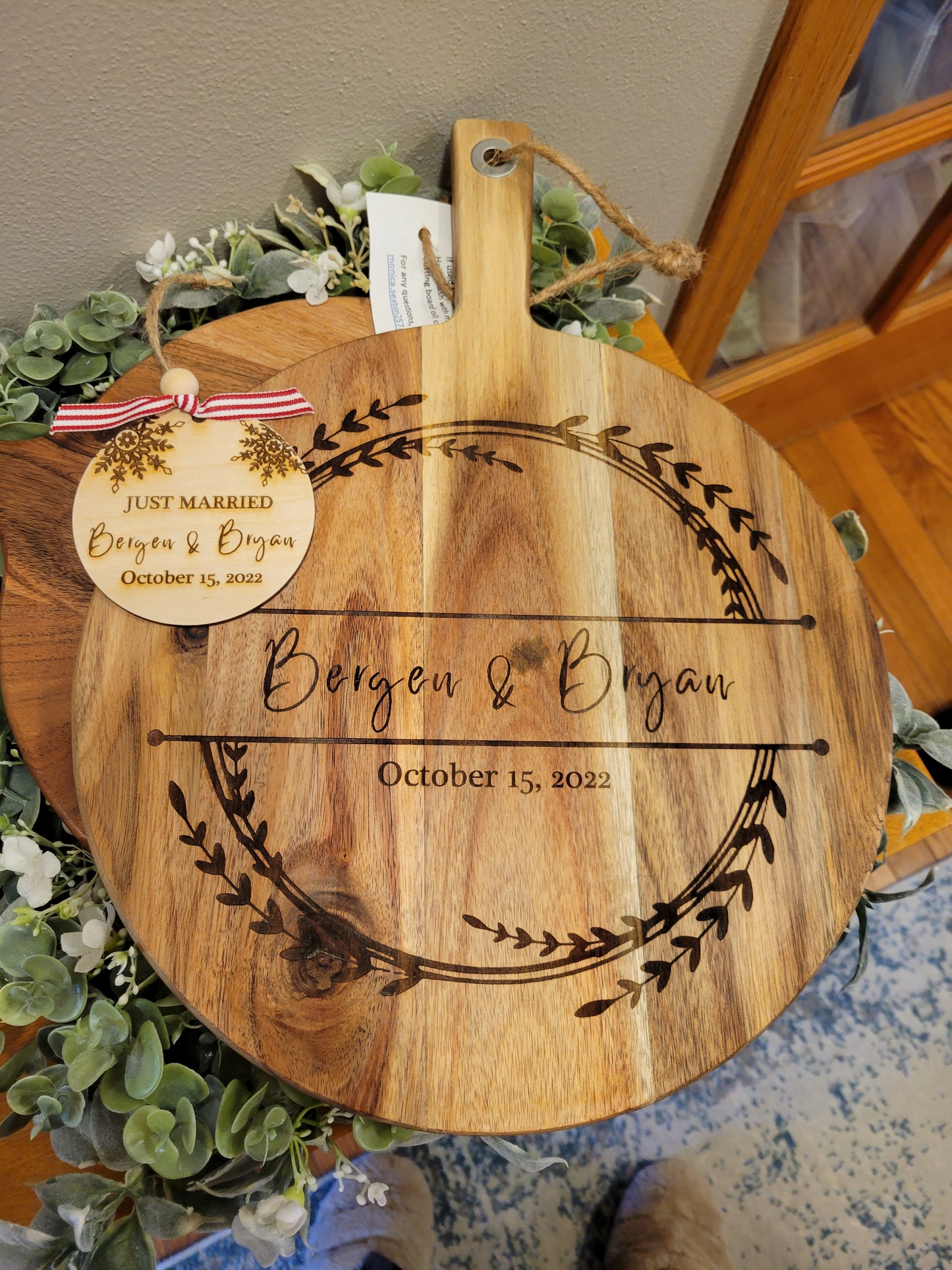 Wedding Engraved Cutting Board