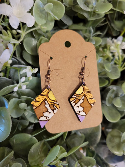 Mountain Scenes Dangle Earrings