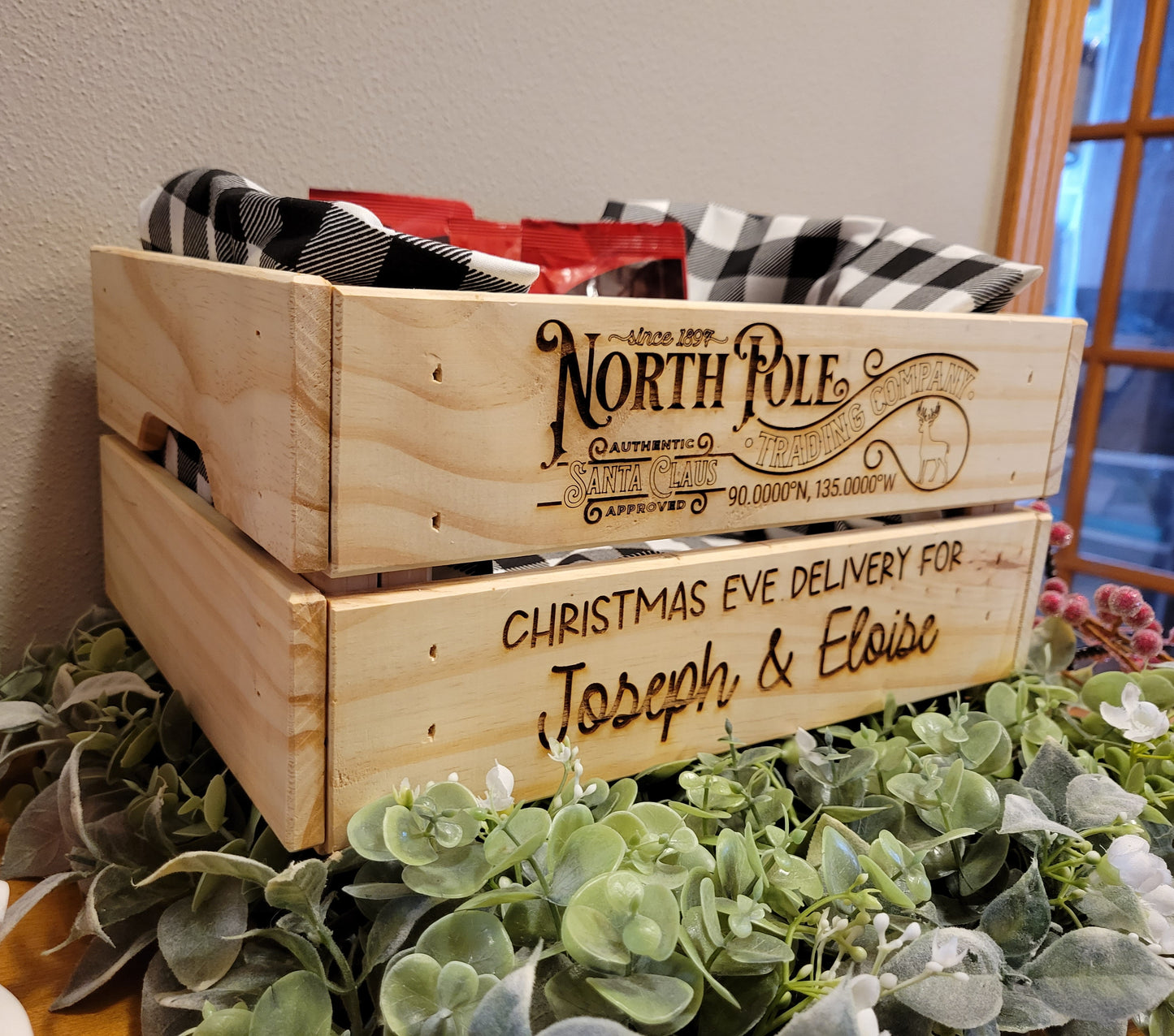Christmas Eve Personalized Crate