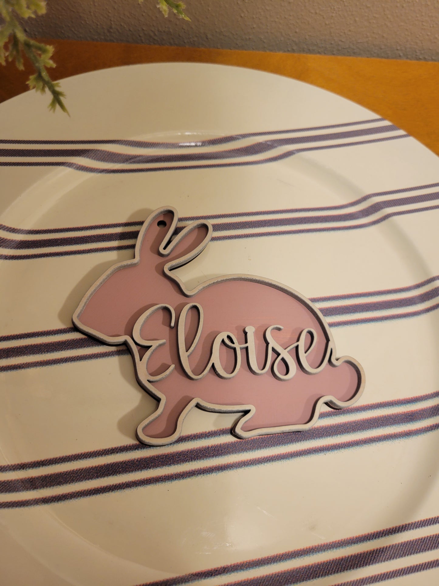 Bunny Personalized Basket Tag
