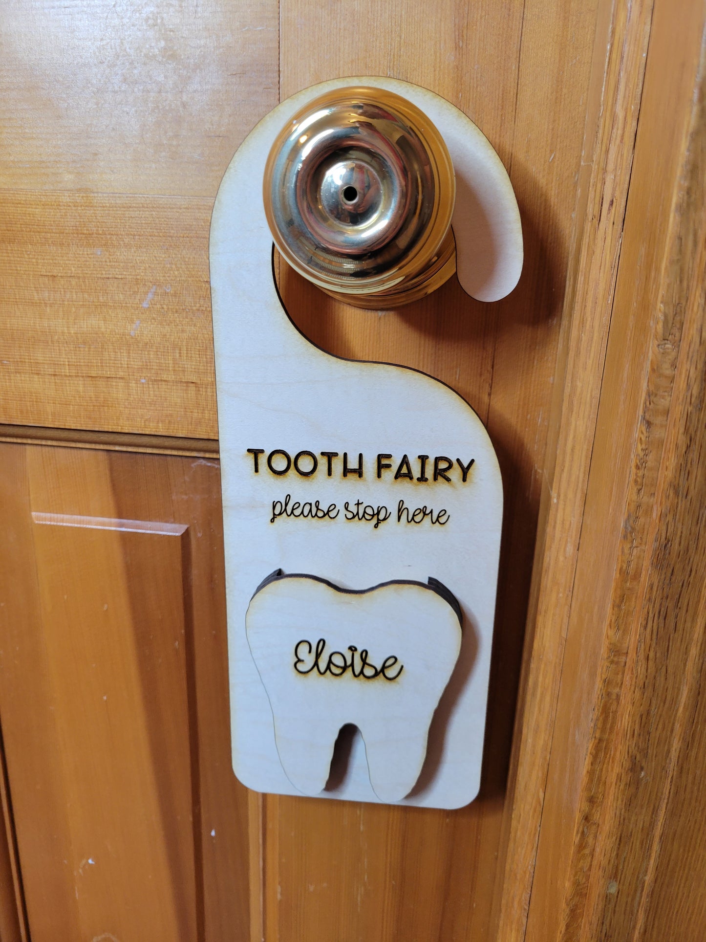 Tooth Fairy Door Hanger - Personalized