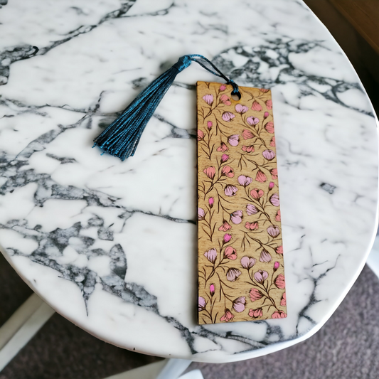 Floral Painted Bookmark